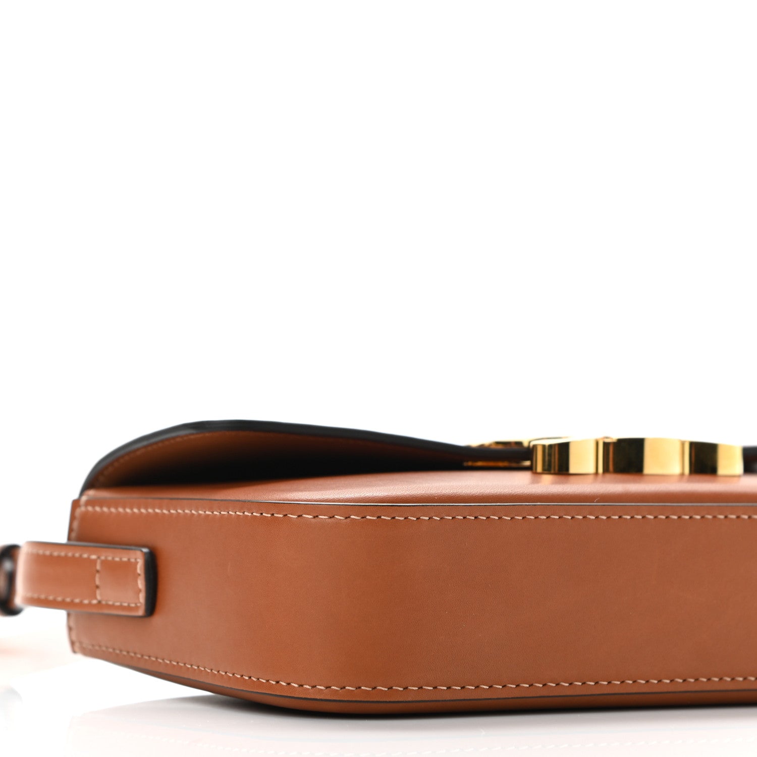 Celine Natural Calfskin Triomphe Shoulder Bag Tan 9 of 10