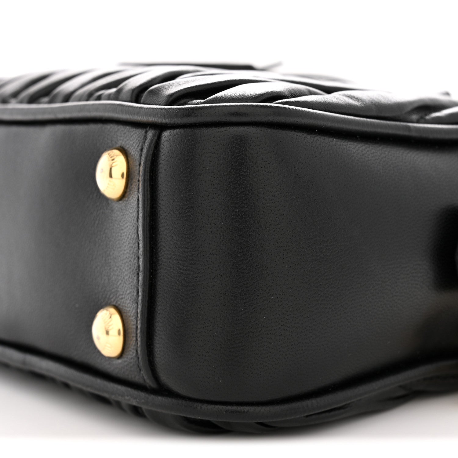Miu Miu Nappa Matelasse Small Arcadie Black 9 of 9