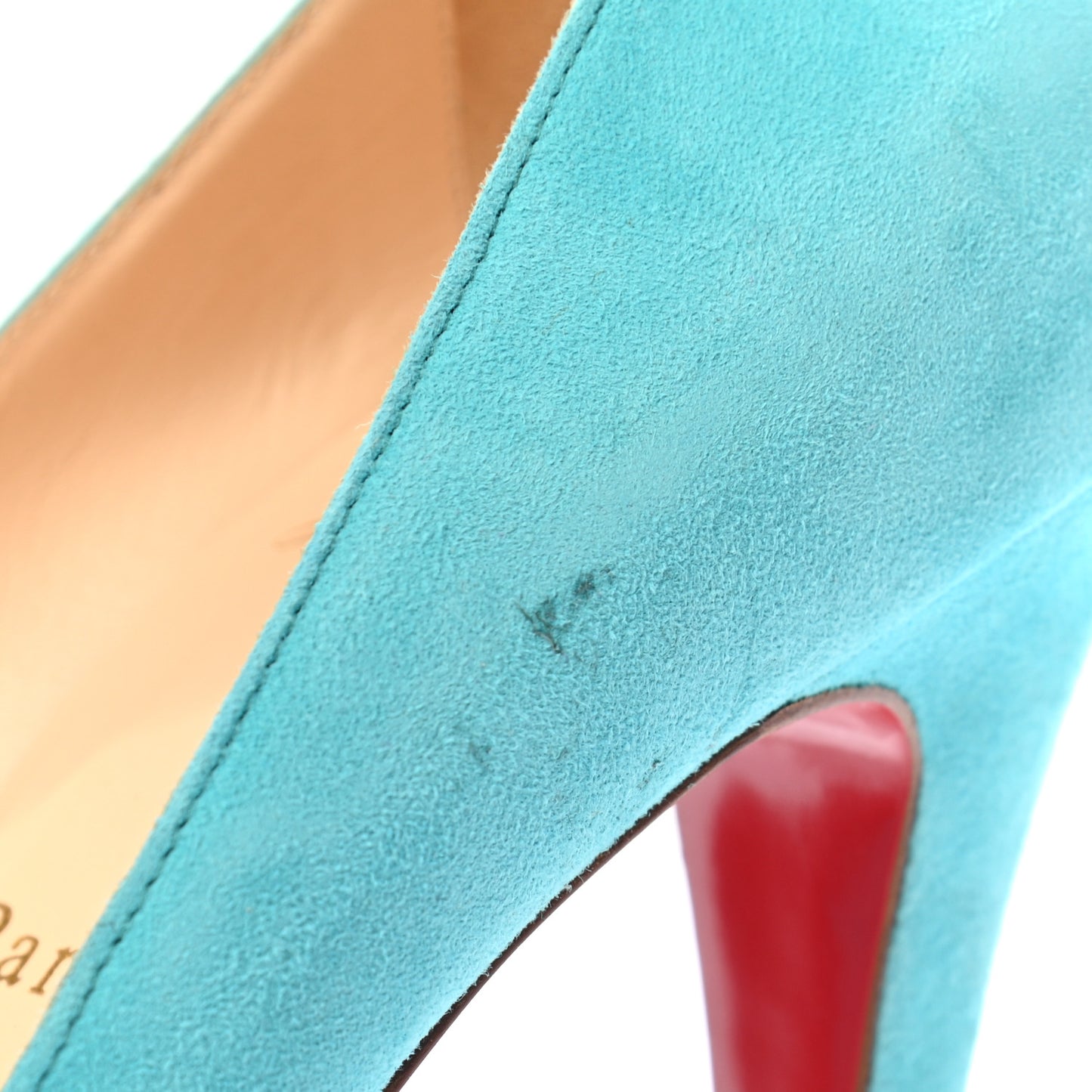 Suede Vendome 120 Pumps 39 Aquamarine