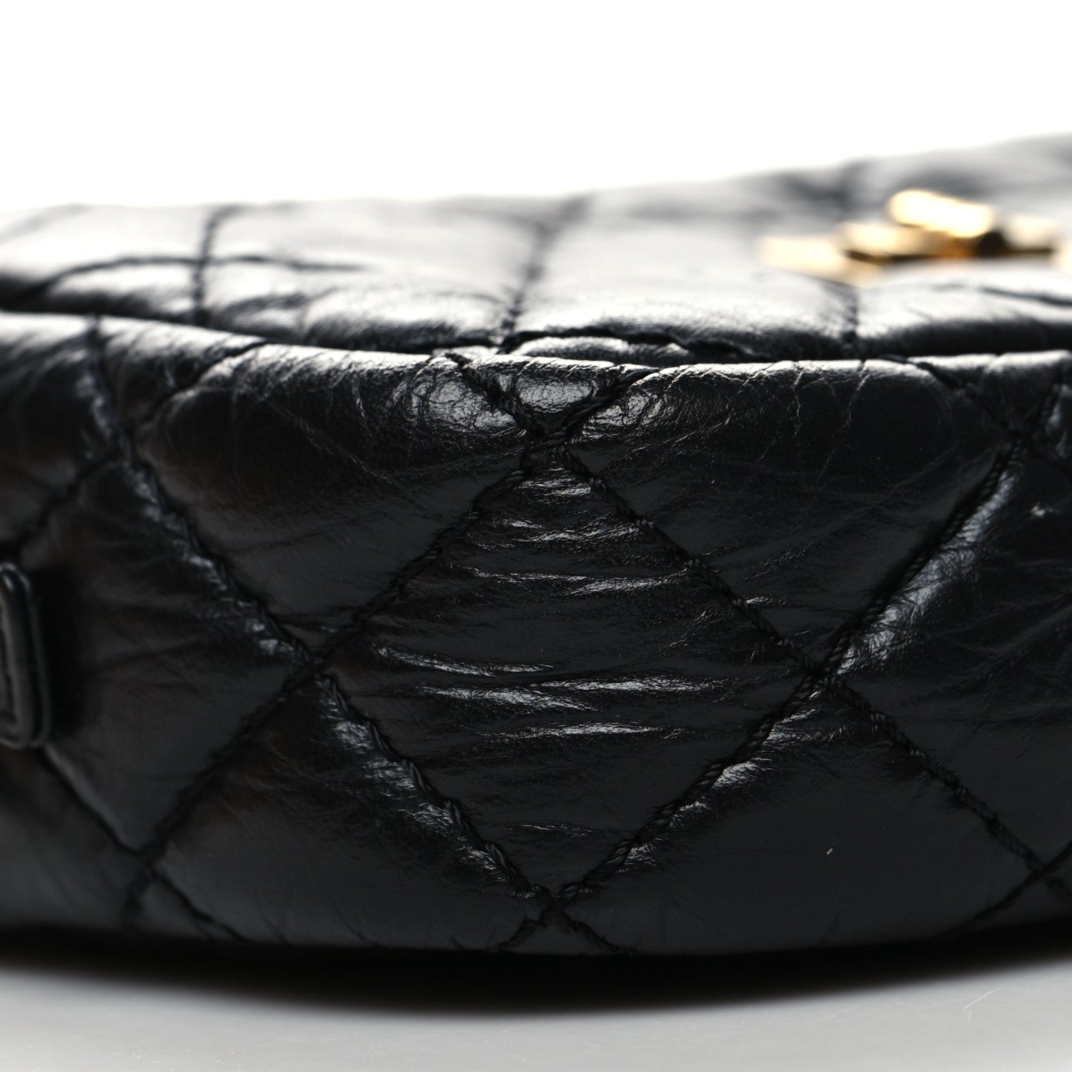 Chanel Aged Calfskin Quilted Mini Reissue Camera Case Black 9 of 10