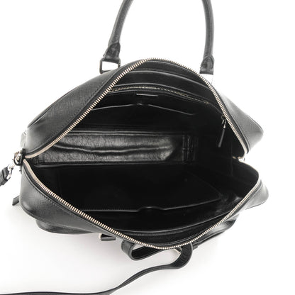 Prada Saffiano Travel Briefcase Nero Black 7 of 10