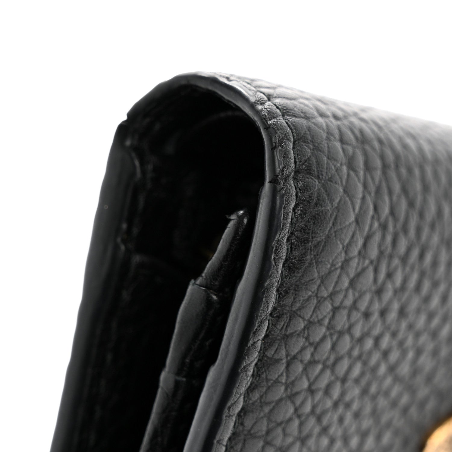 Gucci Pebbled Calfskin Animalier Card Case Black 9 of 11