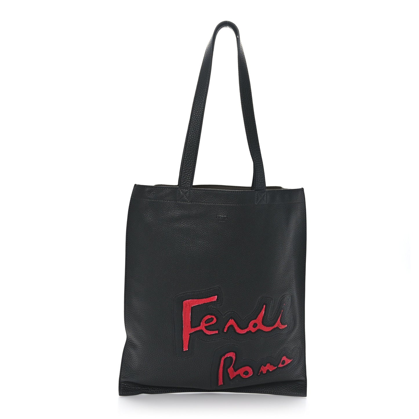 Cuoio Romano Logo Tote Black