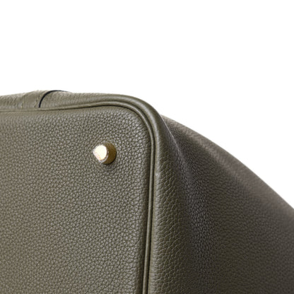 Hermes Taurillon Clemence Picotin Lock 22 MM Vert Maquis 8 of 13