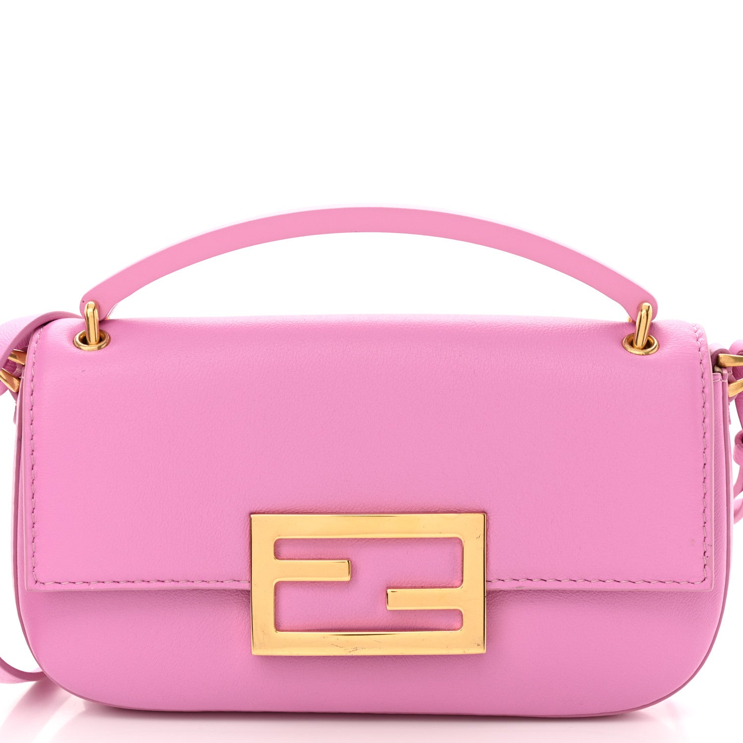 Fendi Nappa Phone Baguette Rosa 8 of 13