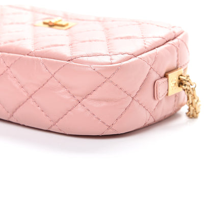 Chanel Aged Calfskin Quilted Mini Reissue Camera Case Pink 9 of 10