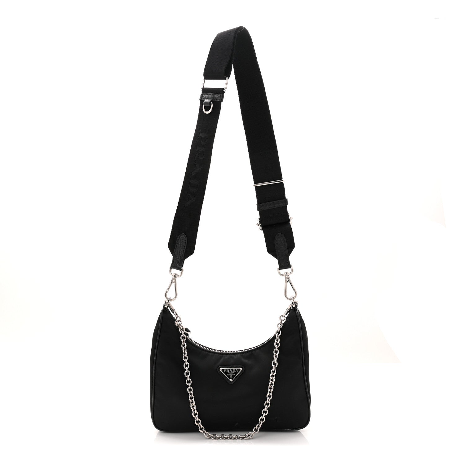 Prada Nylon Re-Edition 2005 Shoulder Bag Black 3 of 13