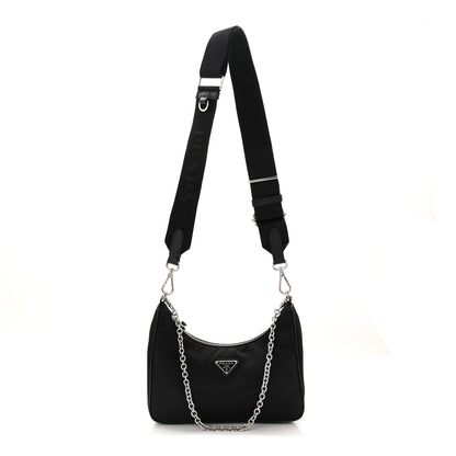 Prada Nylon Re-Edition 2005 Shoulder Bag Black 3 of 13