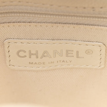 Chanel Caviar Quilted Petit Shopping Tote PST White 6 of 15