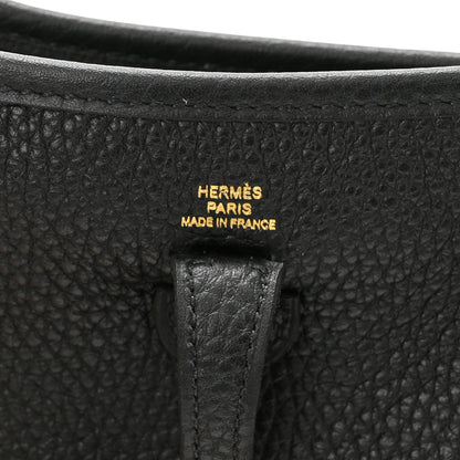 Hermes Taurillon Clemence Evelyne TPM Black 6 of 11