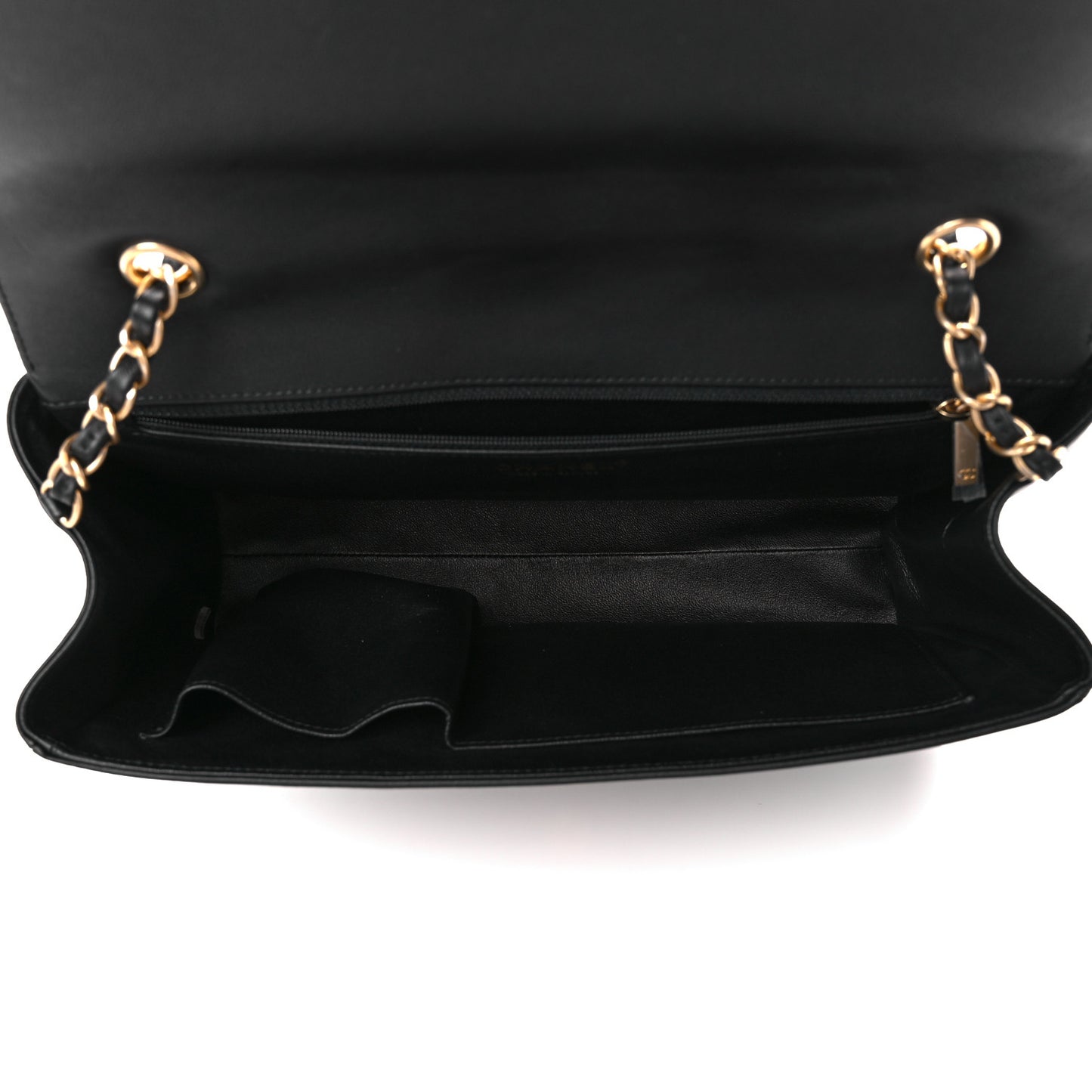 Calfskin Quilted Chevron In The City Bag Black
