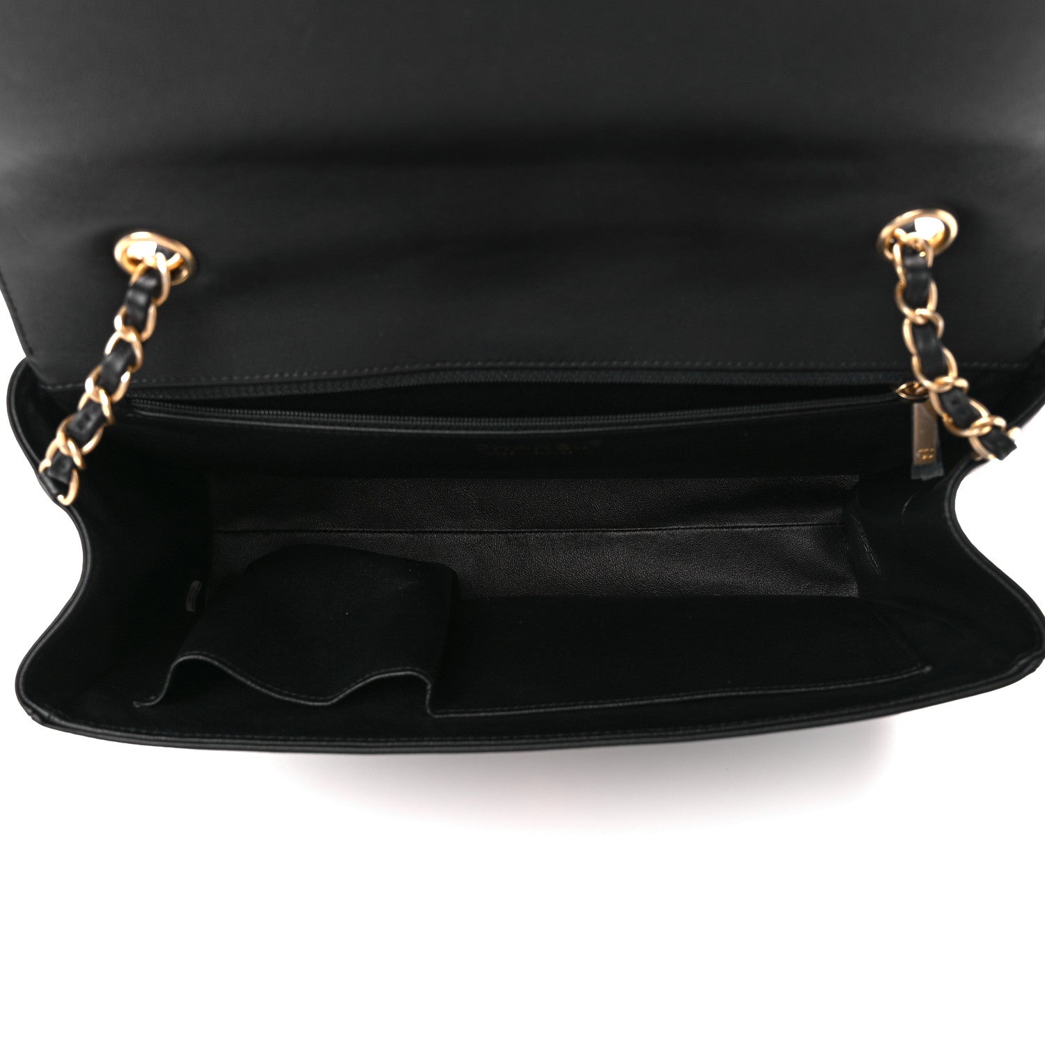 Chanel Calfskin Quilted Chevron In The City Bag Black 5 of 11
