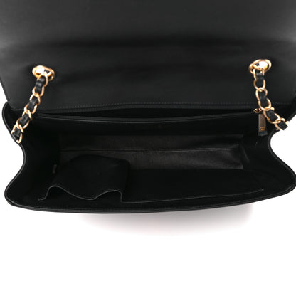 Chanel Calfskin Quilted Chevron In The City Bag Black 5 of 11