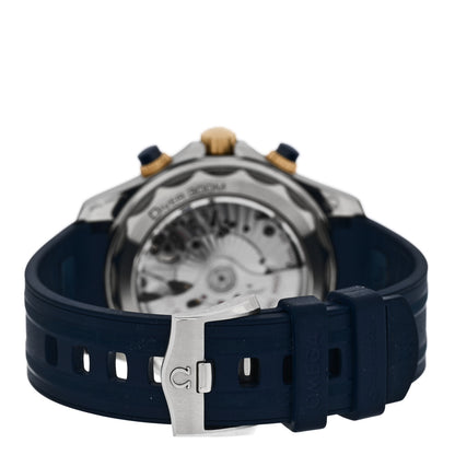 Omega Stainless Steel 18K Yellow Gold Rubber 44mm Seamaster Diver 300M Co-Axial Master Chronometer Automatic Watch Blue 210.22.44.51.03.001 3 of 5