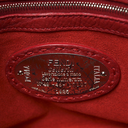 Fendi Cuoio Romano Selleria Lei Boston Tote Rosso 6 of 11