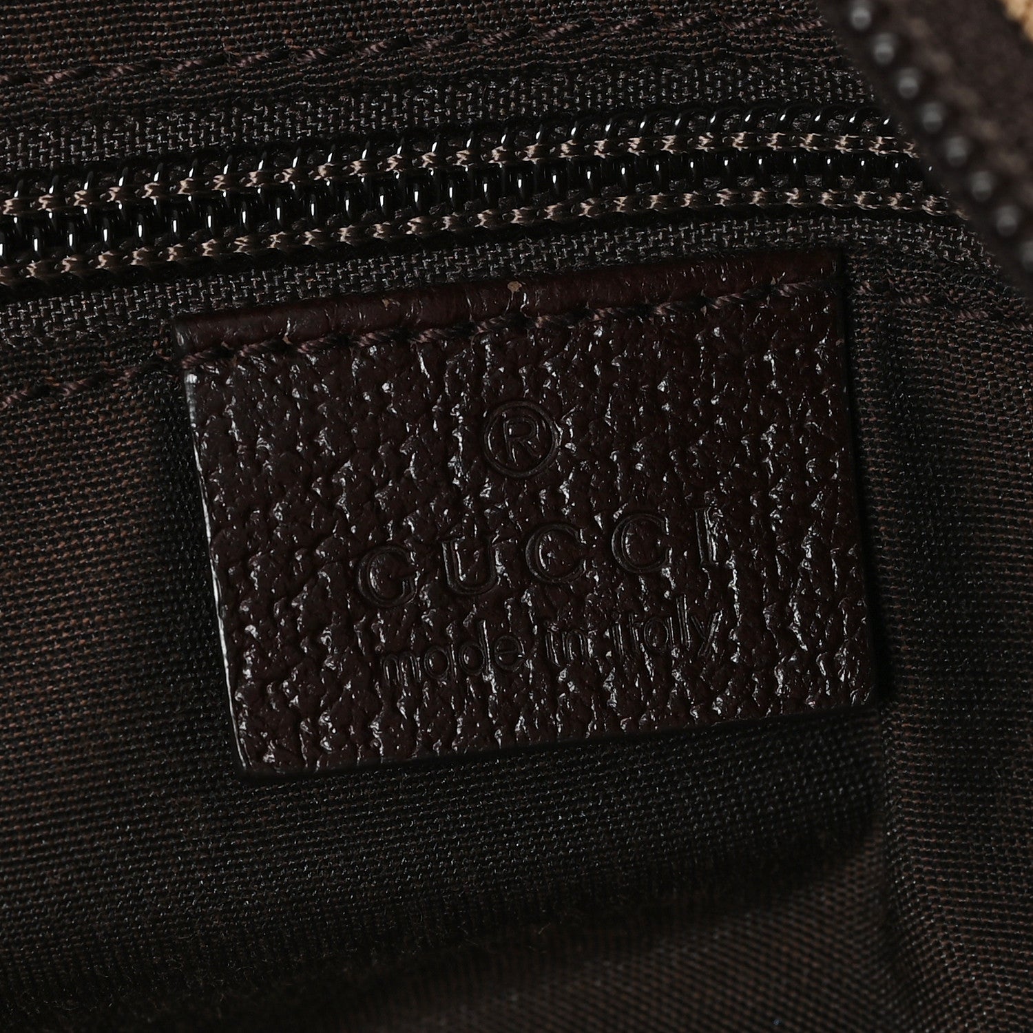 Gucci GG Monogram Small Web Handle Bucket Tote  Dark Brown 6 of 10