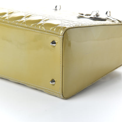 Christian Dior Patent Cannage Medium Lady Dior Grey 9 of 10