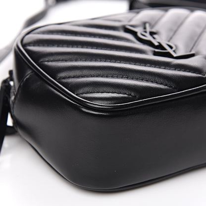 Saint Laurent Calfskin Matelasse Monogram Lou Belt Bag Black 7 of 8