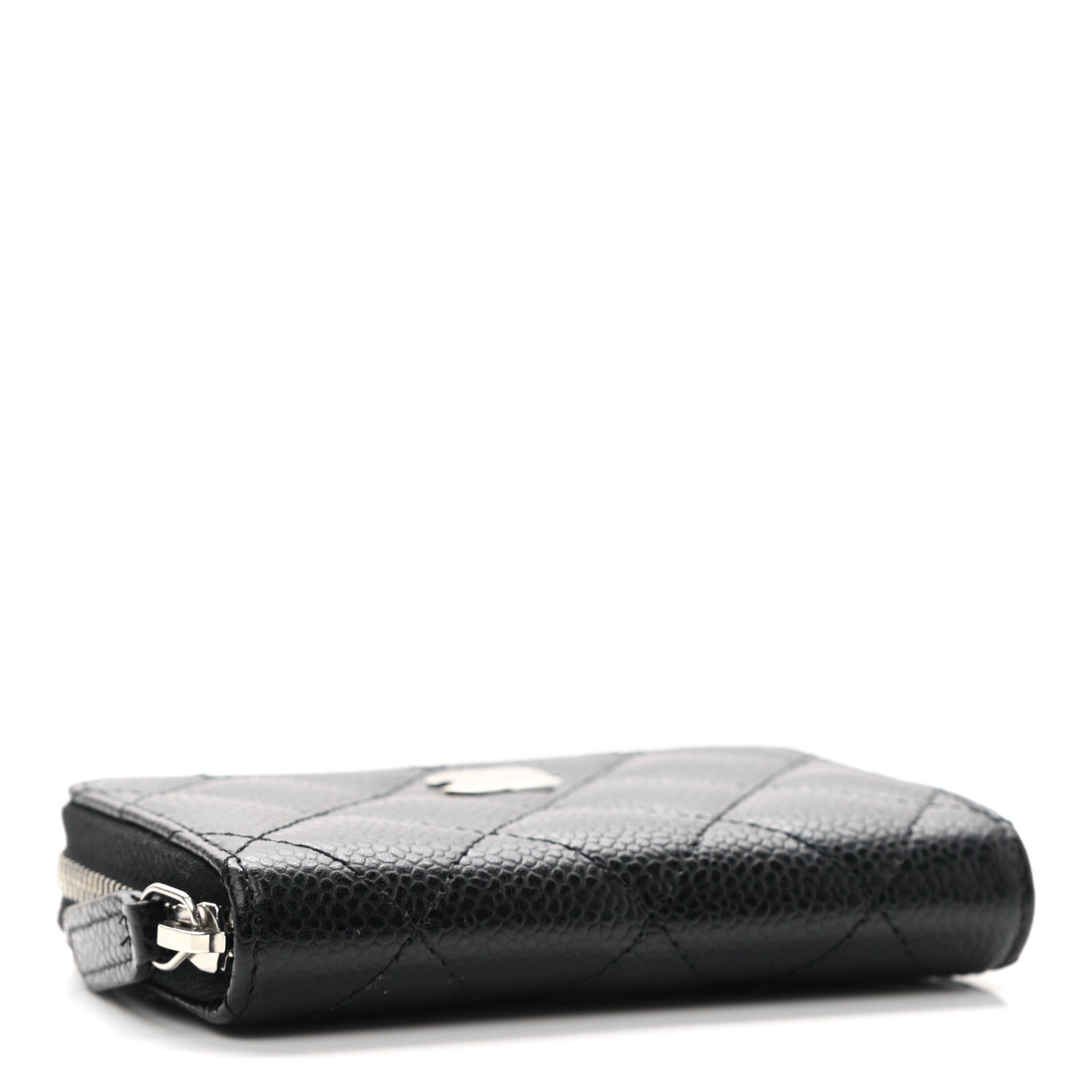 Chanel Caviar Quilted Zip Coin Purse Black 4 of 7