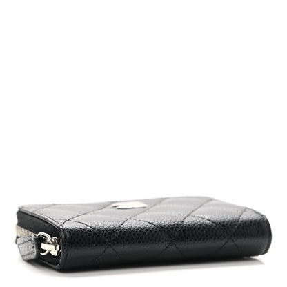 Chanel Caviar Quilted Zip Coin Purse Black 4 of 7