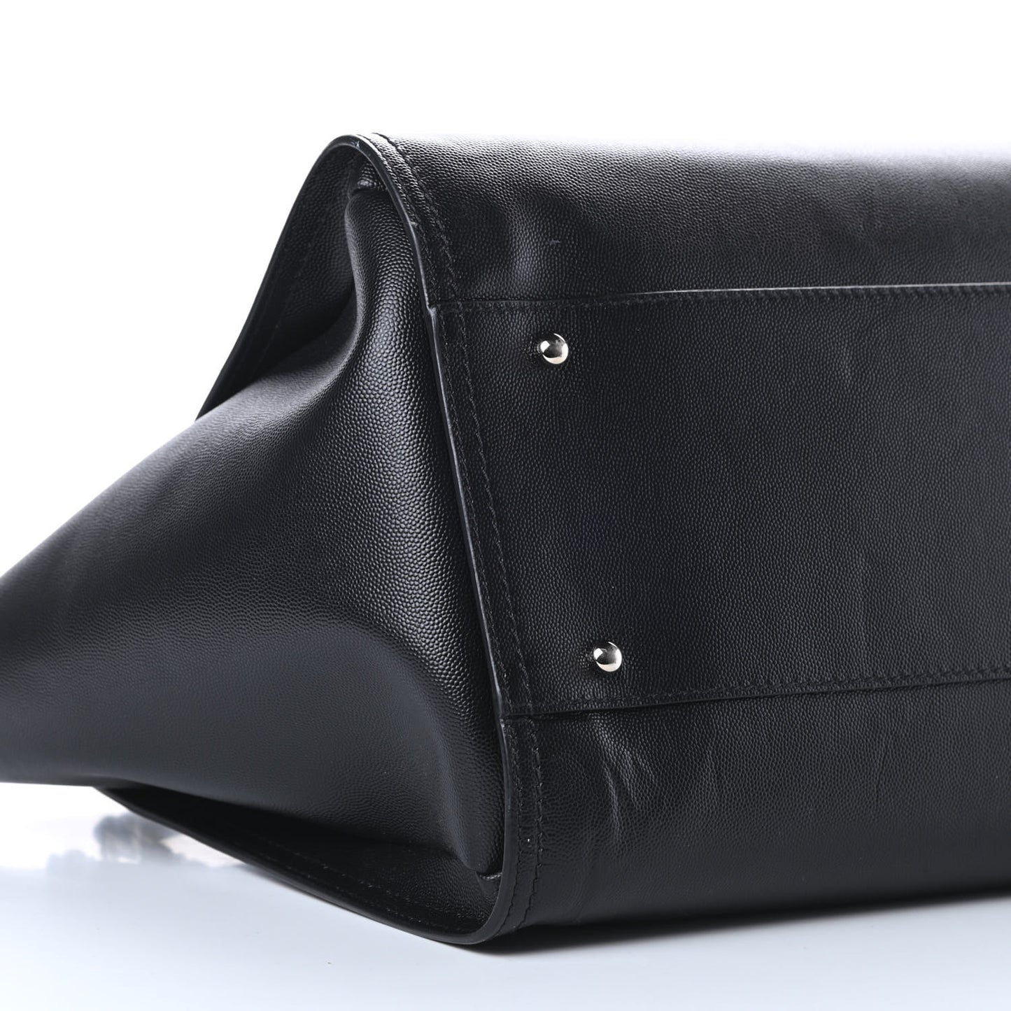 Caviar Medium Studded Deauville Tote Black