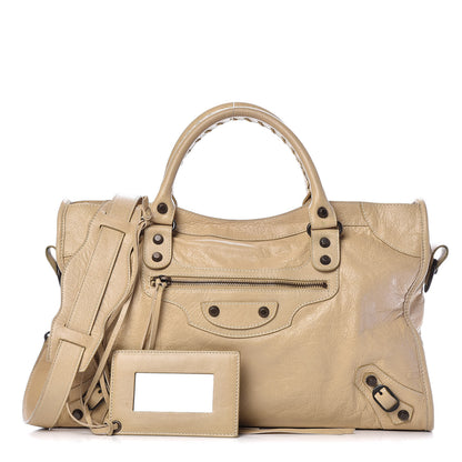 Balenciaga Agneau Classic Hardware City Dune 1 of 9