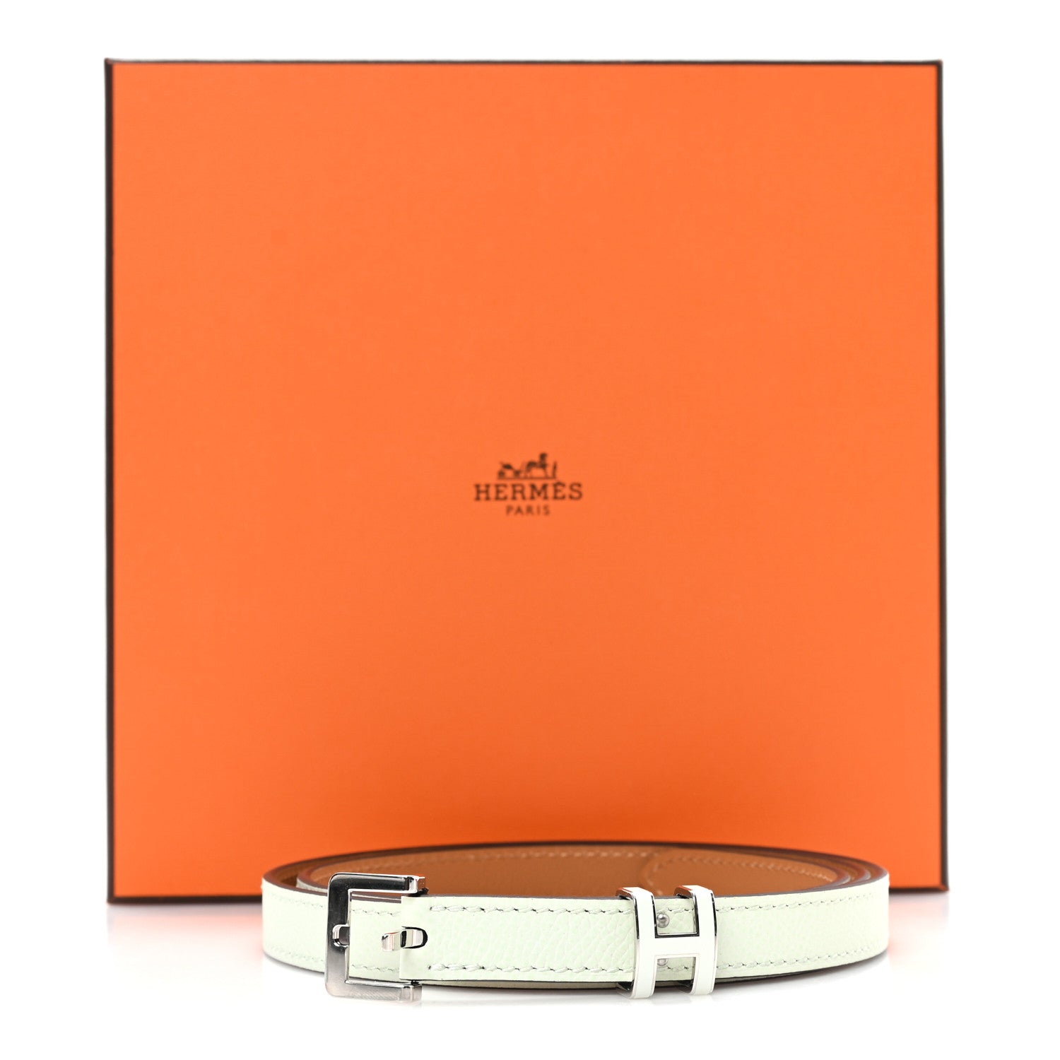 Hermes Epsom 15mm Pop H Belt 80 32 Vert Fizz 5 of 5
