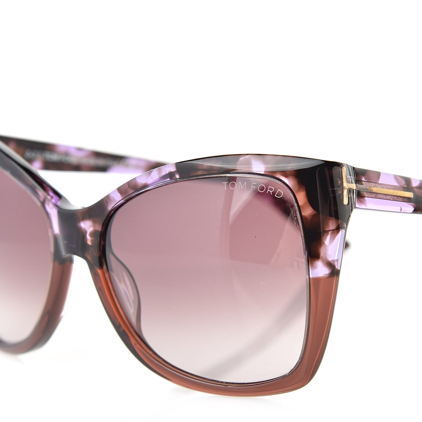 Carli Oversize Square Cateye Sunglasses TF295 Purple