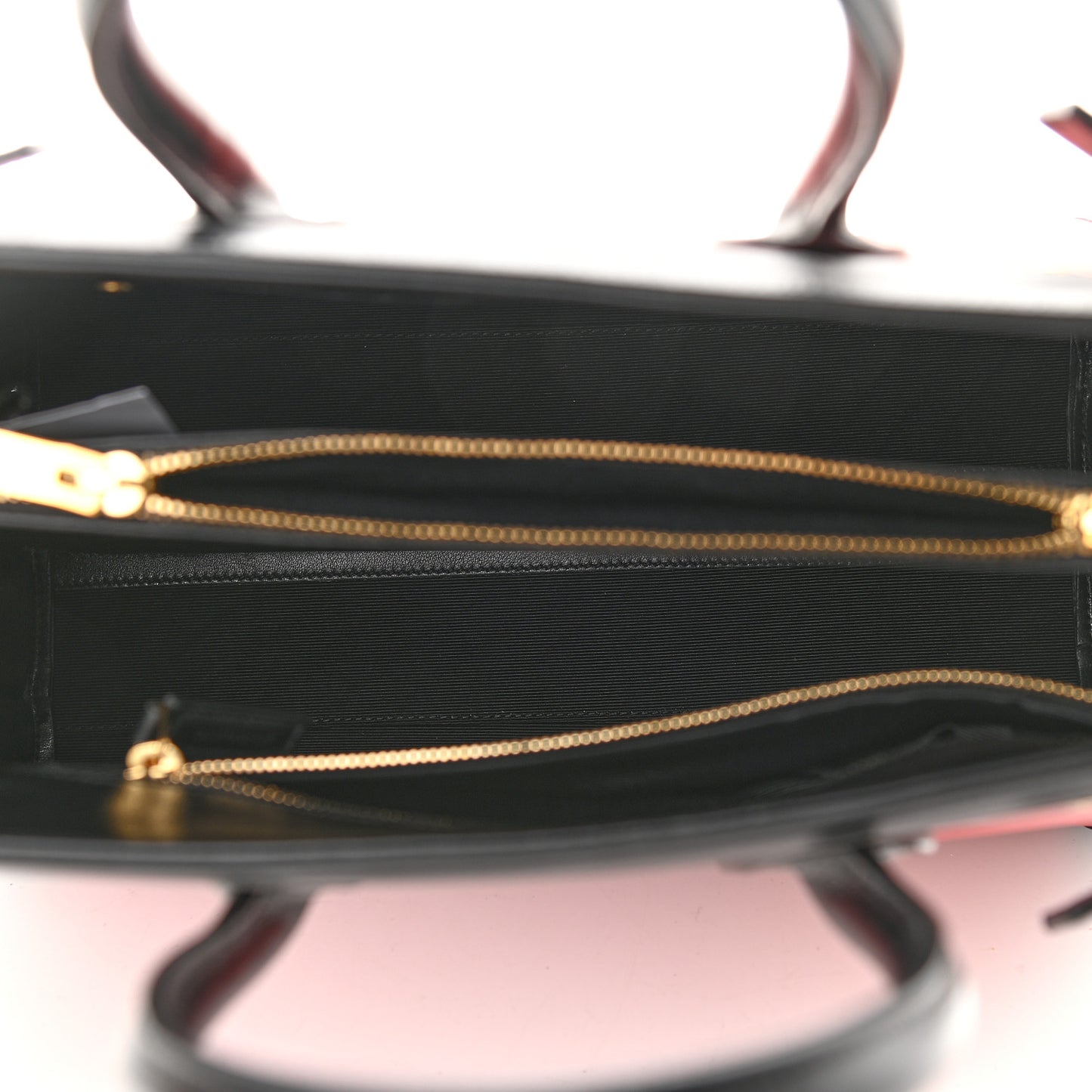 Calfskin Bi-Color Small Sac De Jour Lipstick Red Black