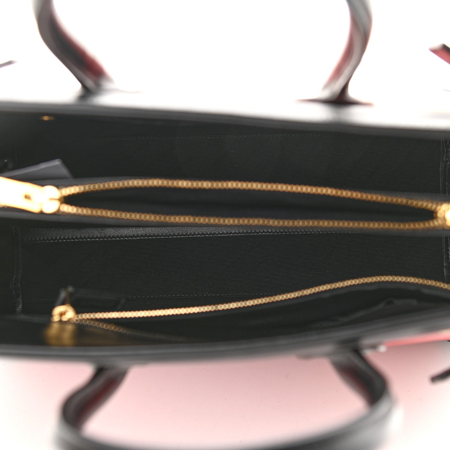 Saint Laurent Calfskin Bi-Color Small Sac De Jour Lipstick Red Black 5 of 10