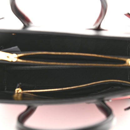 Saint Laurent Calfskin Bi-Color Small Sac De Jour Lipstick Red Black 5 of 10