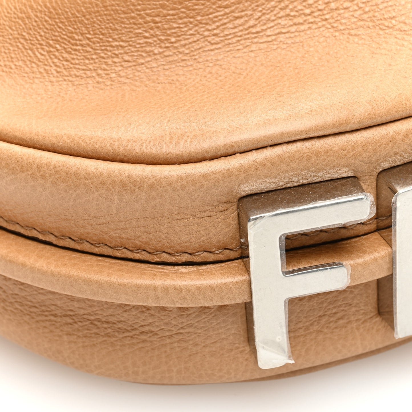 Vitello Grace Nano Fendigraphy Hobo Charm Beige