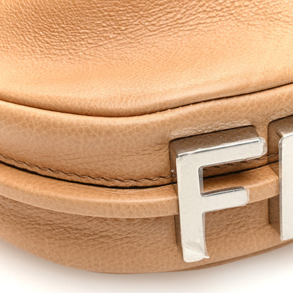 Fendi Vitello Grace Nano Fendigraphy Hobo Charm Beige 8 of 11
