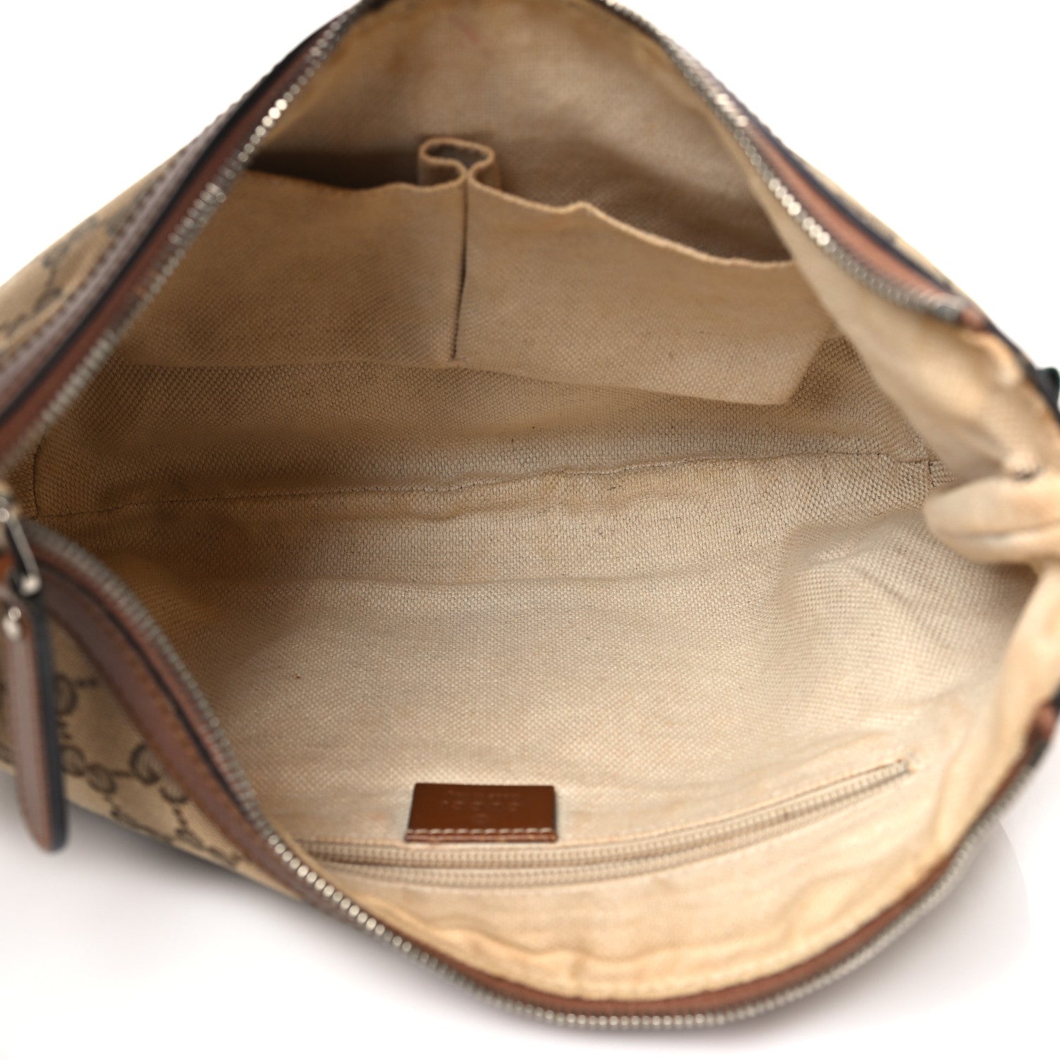 Gucci Monogram Medium Half Moon Hobo Brown 5 of 15