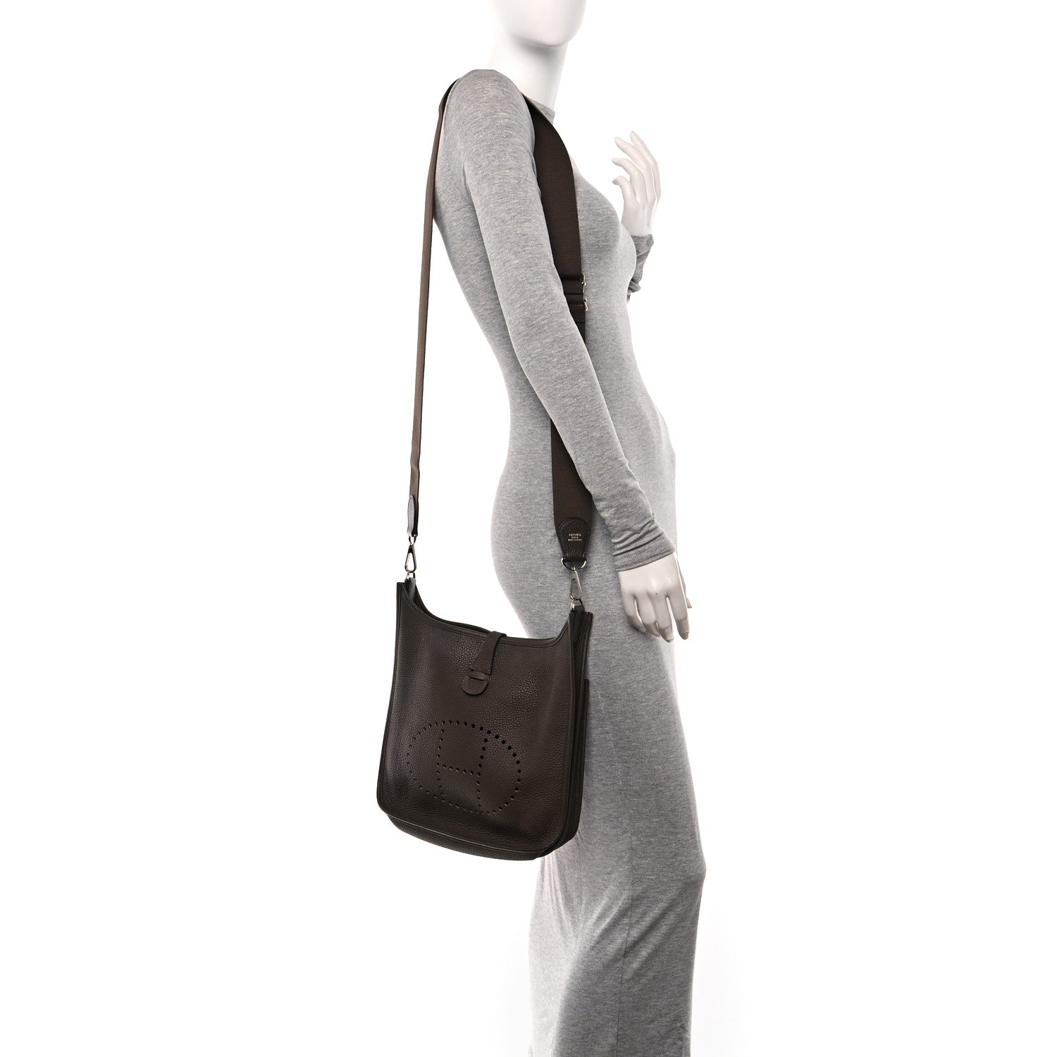 Hermes Taurillon Clemence Evelyne III PM Cacao 2 of 10