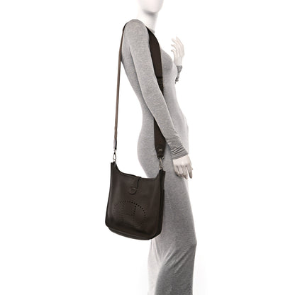 Hermes Taurillon Clemence Evelyne III PM Cacao 2 of 10