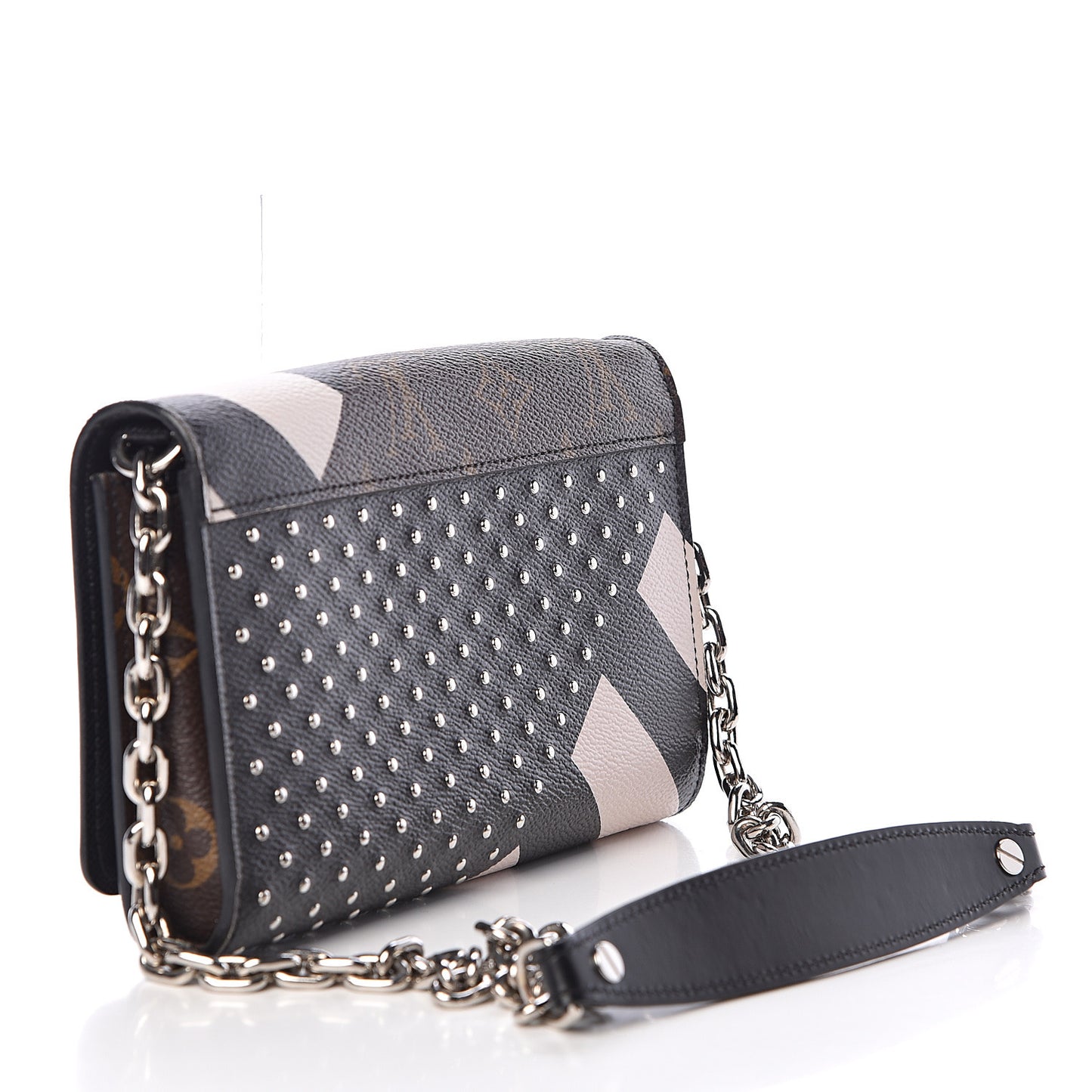 Calfskin Monogram Twist Chain Wallet