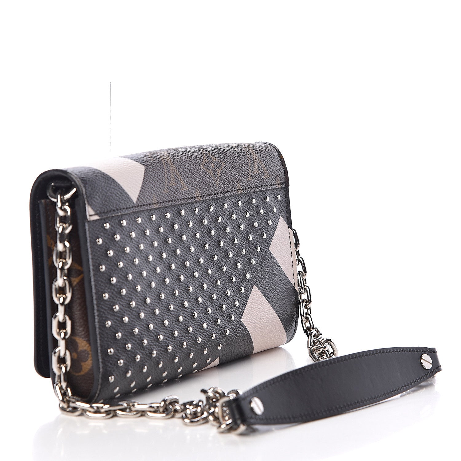Louis Vuitton Calfskin Monogram Twist Chain Wallet 3 of 9