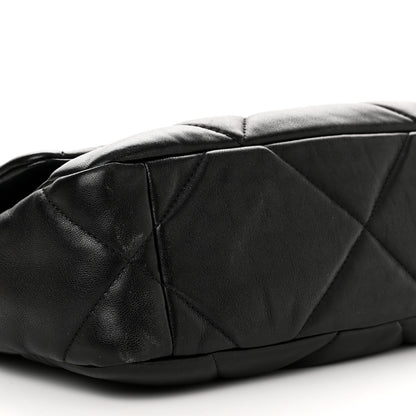 Chanel Goatskin Quilted Medium Chanel 19 Flap Black 9 of 12