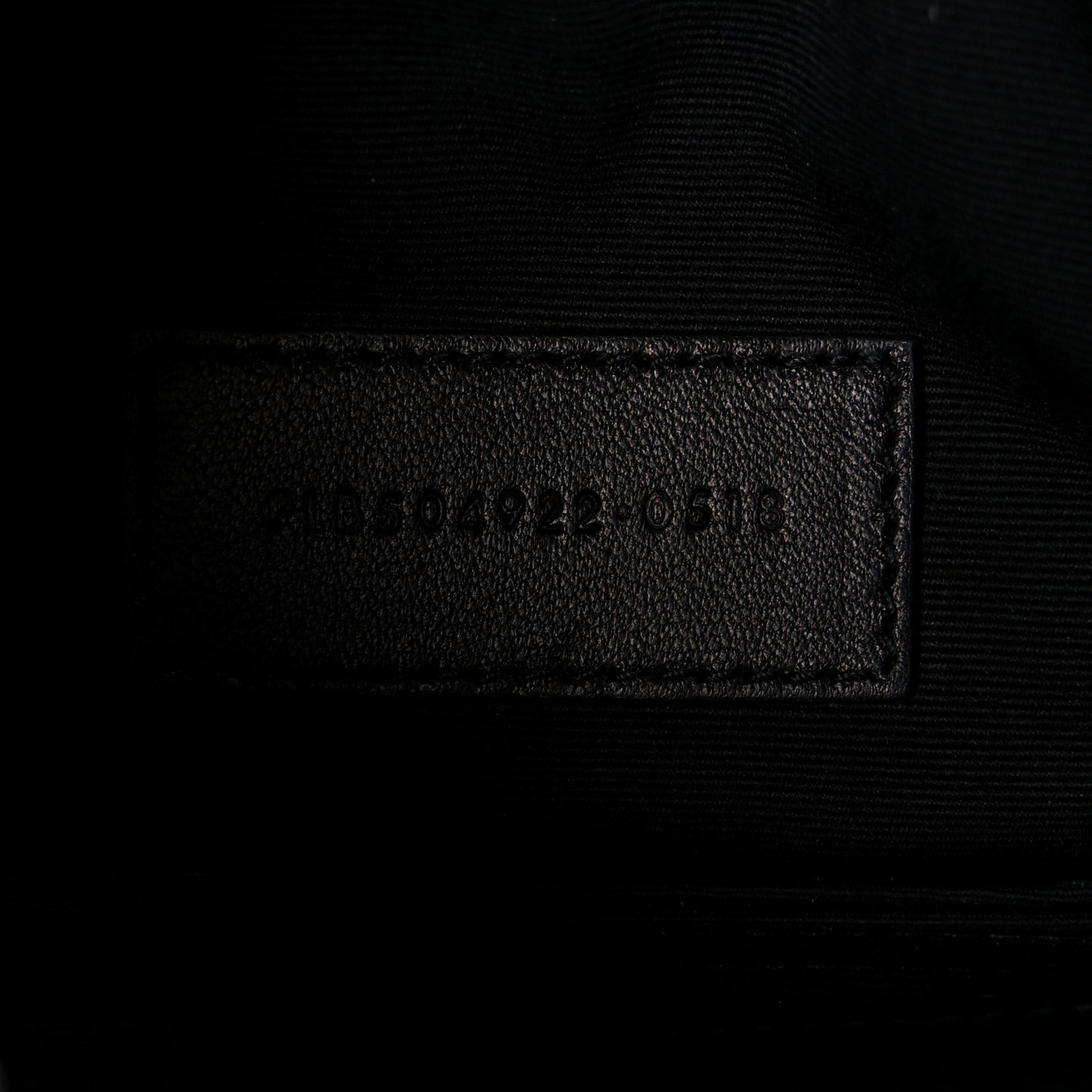 Grain De Poudre Chevron Monogram Bill Pouch Black