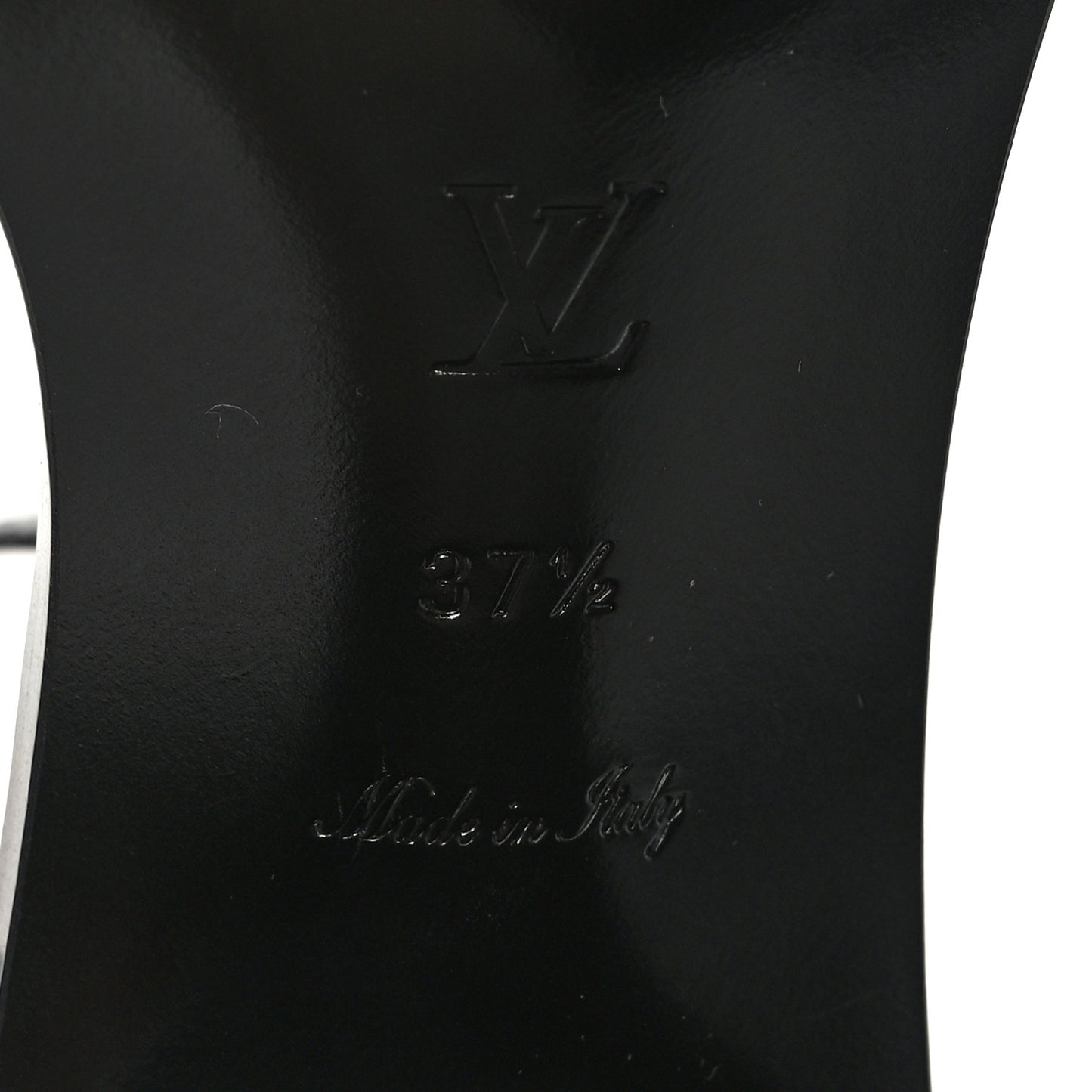 Calfskin Monogram Passenger Sandals 37.5 Black