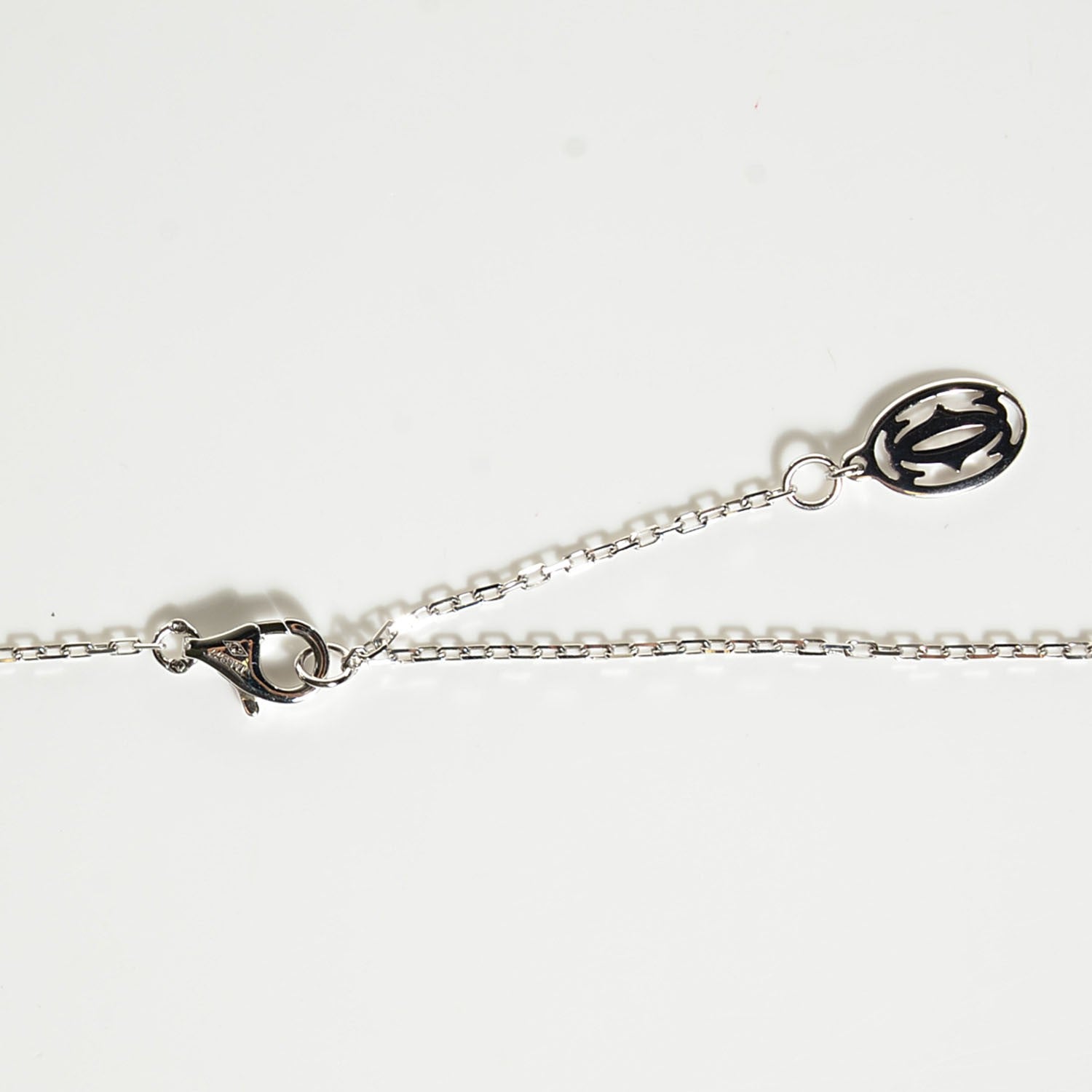 Cartier 18K White Gold Diamond SM D'Amour Pendant Necklace 7 of 10