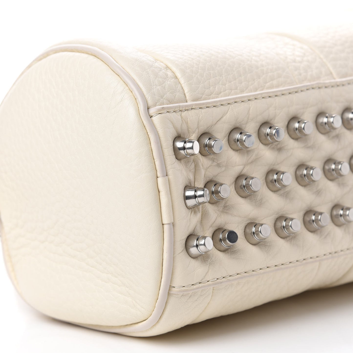 Pebbled Lambskin Mini Rockie Bone Rhodium Hardware