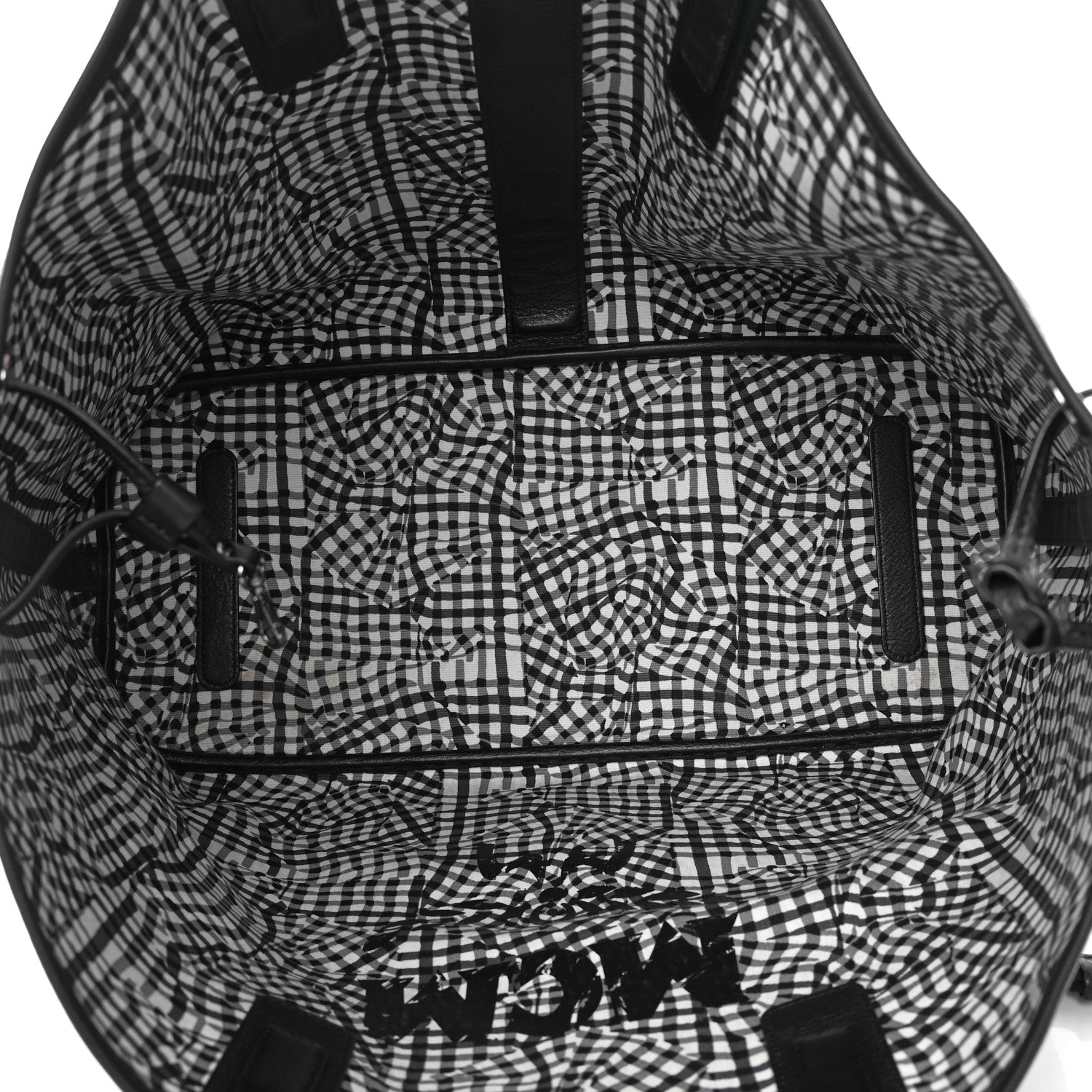 MCM Visetos Large Liz Reversible Shopper Tote Black 9 of 21