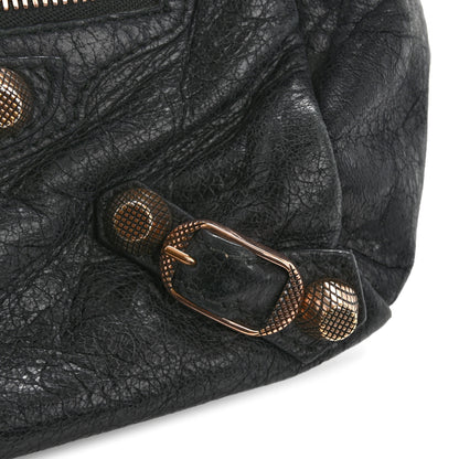 Balenciaga Agneau Giant 12 Rose Gold Hardware Pencil Case Black 9 of 14