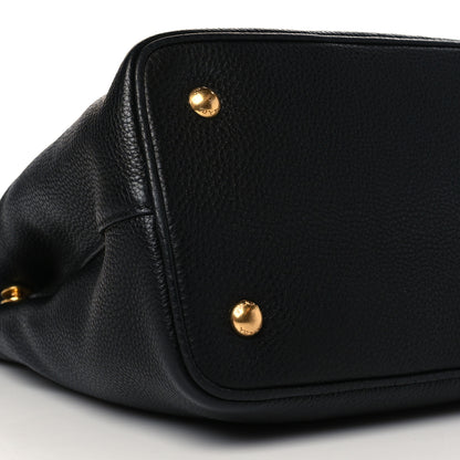Prada Vitello Daino Shopping Tote Black 7 of 8