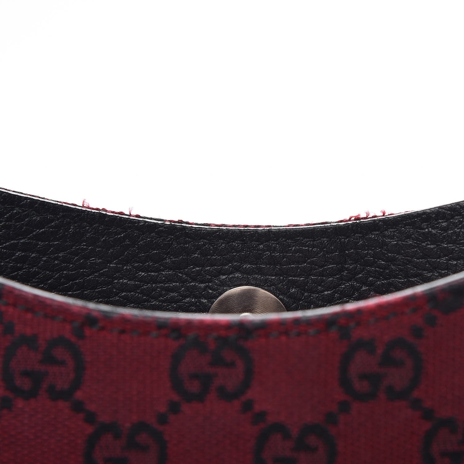 Gucci Denim Monogram Hobo Red 9 of 9