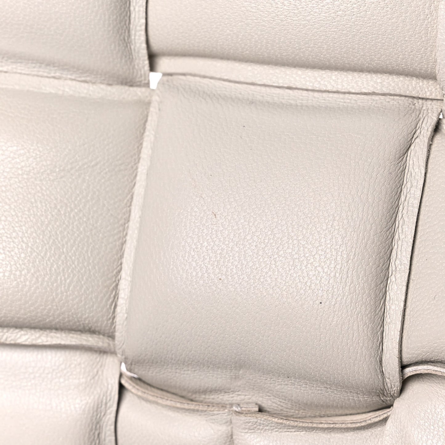 Nappa Maxi Intreccio Padded Cassette Crossbody Bag Chalk