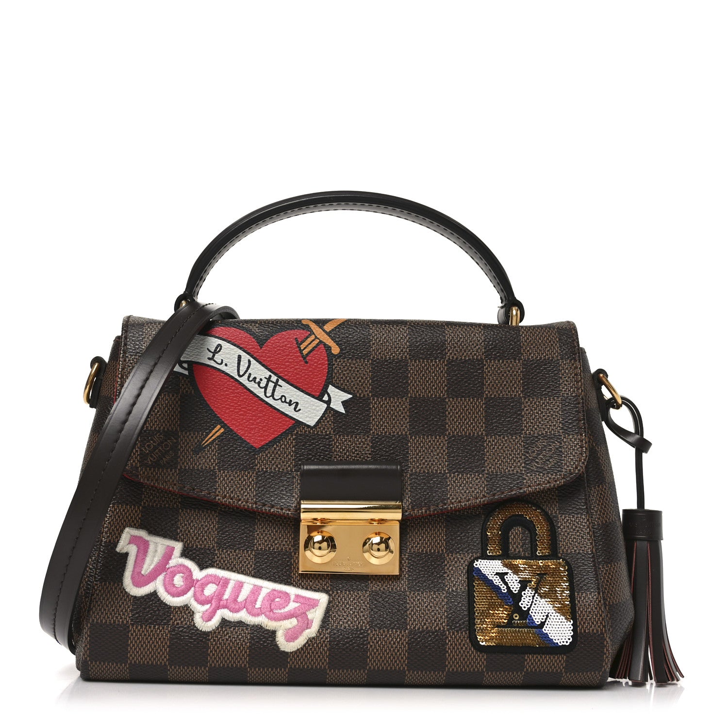 Louis Vuitton Damier Ebene Patches Croisette 1 of 9