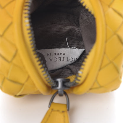 Bottega Veneta Nappa Intrecciato Coin Pouch Key Ring Yellow 3 of 5